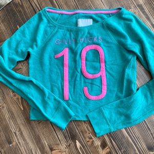 Gilly Hicks Cropped Long Sleeved Top